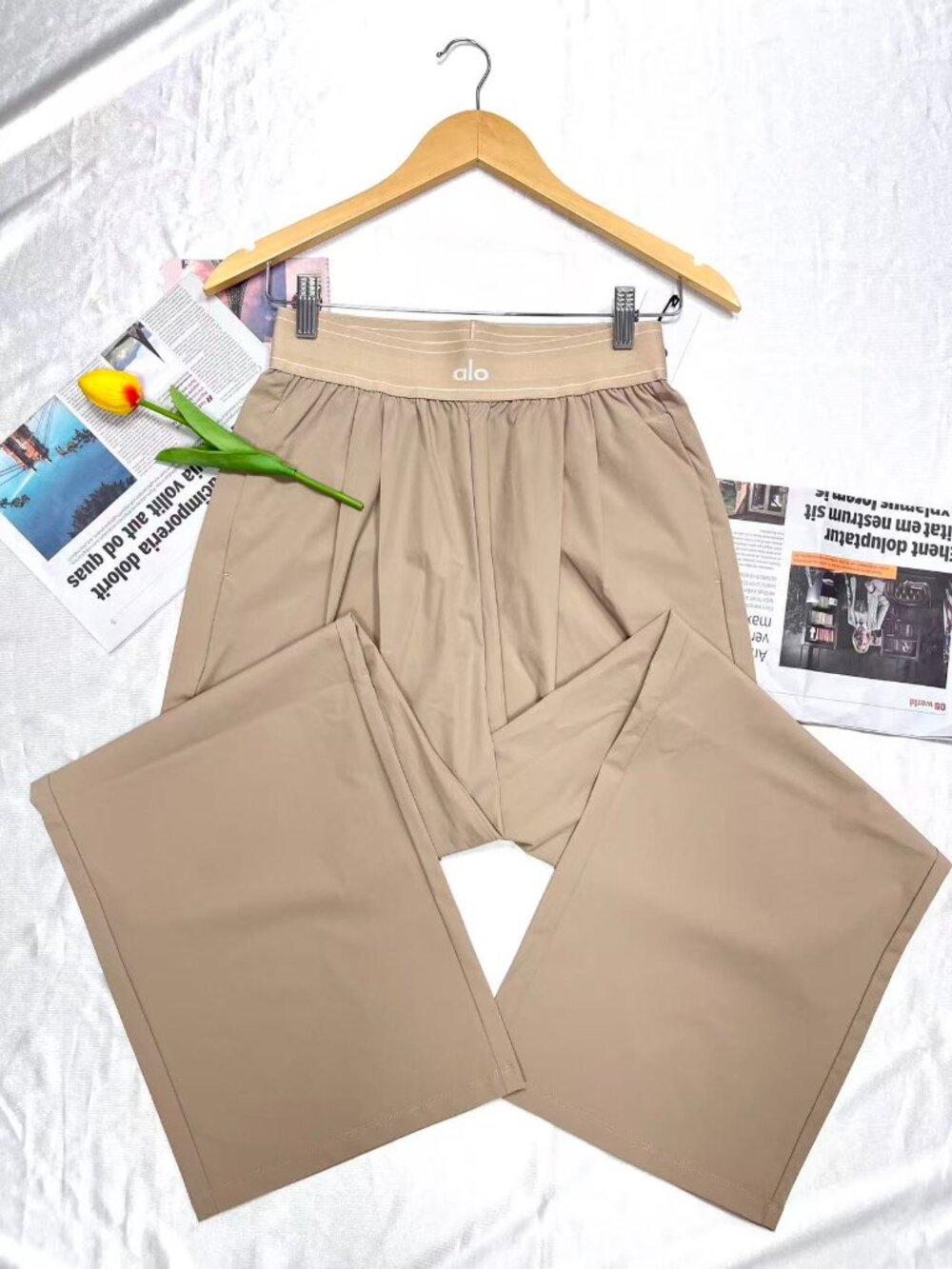 New💟ALO Yoga Suit Up Trouser Gravel Color(Regular)💥High-end fashion sense - Picture 7 of 9